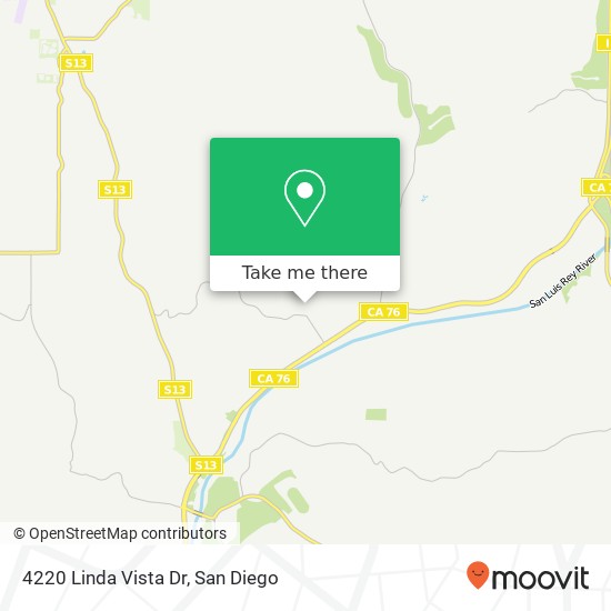 4220 Linda Vista Dr map