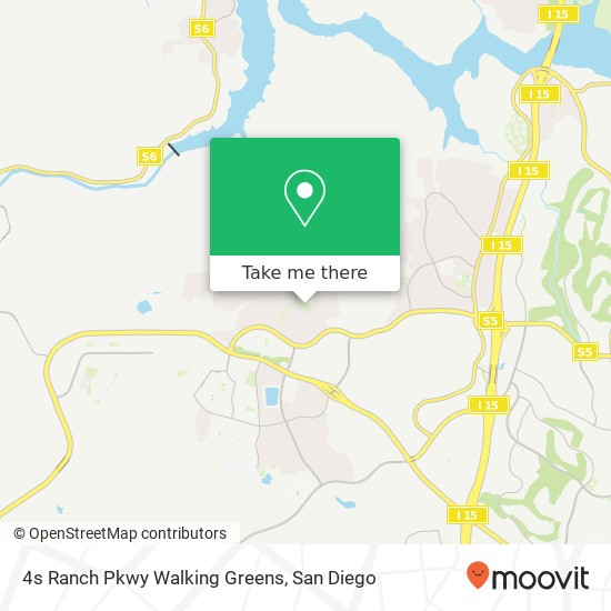 Mapa de 4s Ranch Pkwy Walking Greens