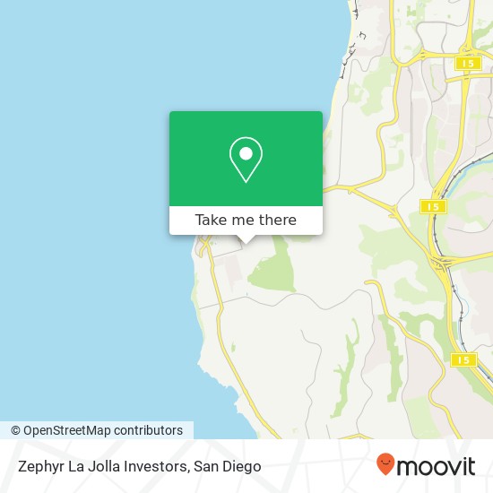 Mapa de Zephyr La Jolla Investors