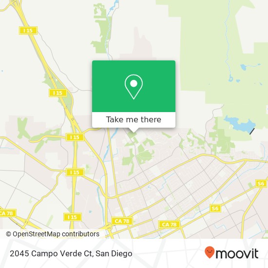 Mapa de 2045 Campo Verde Ct