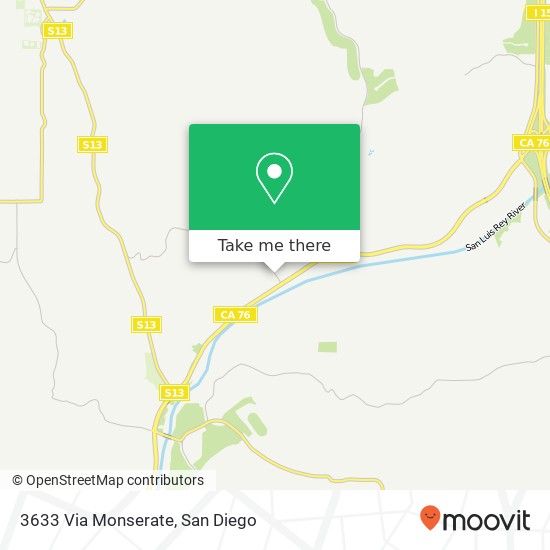 3633 Via Monserate map