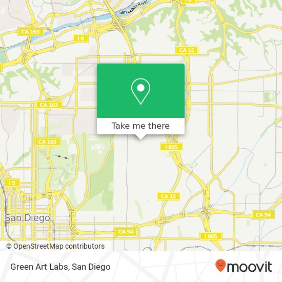 Green Art Labs map