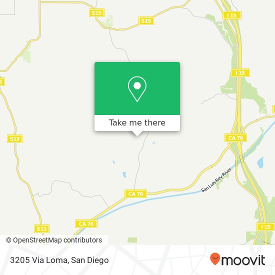 3205 Via Loma map
