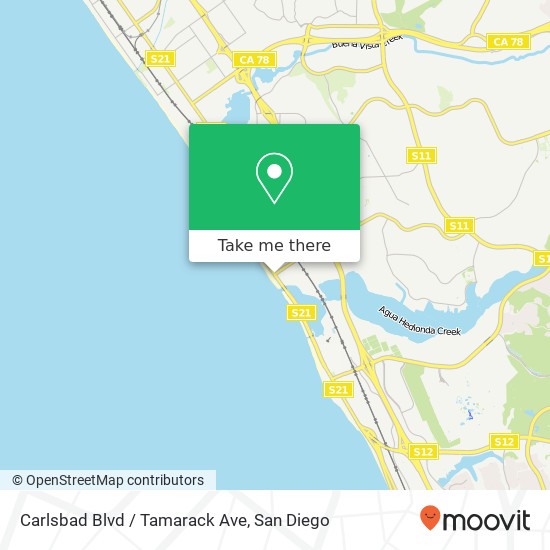 Mapa de Carlsbad Blvd / Tamarack Ave