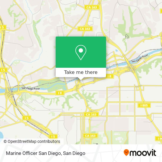 Marine Officer San Diego map