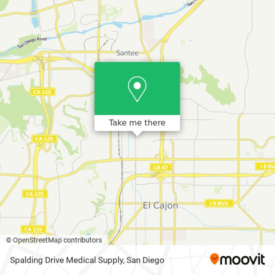 Spalding Drive Medical Supply map