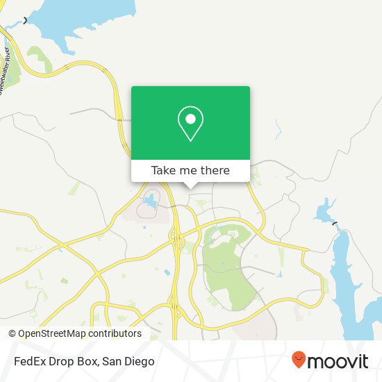 Mapa de FedEx Drop Box