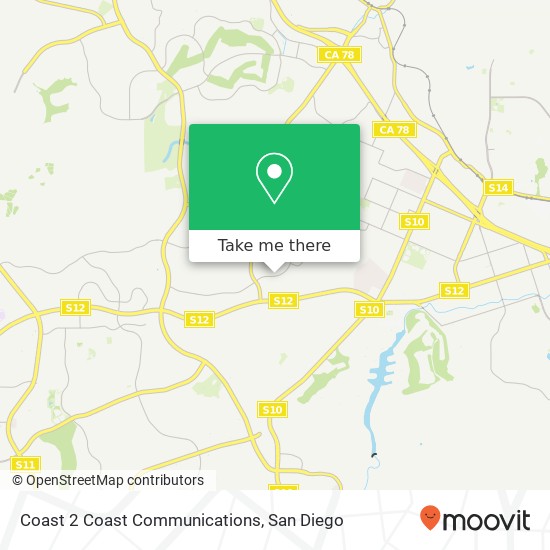 Coast 2 Coast Communications map