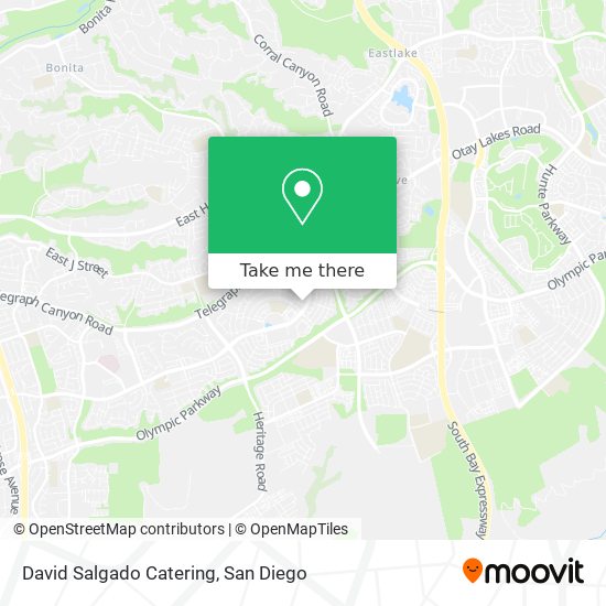 David Salgado Catering map