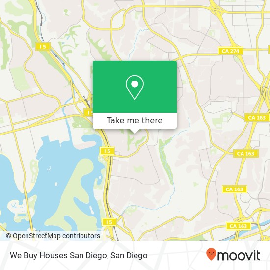 We Buy Houses San Diego map