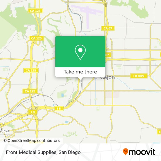 Front Medical Supplies map