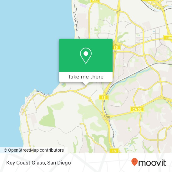 Key Coast Glass map