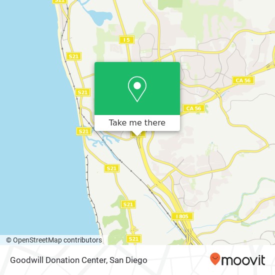 Mapa de Goodwill Donation Center