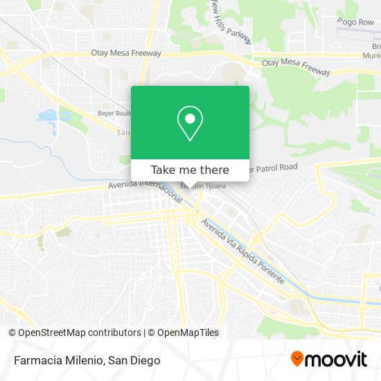 Mapa de Farmacia Milenio