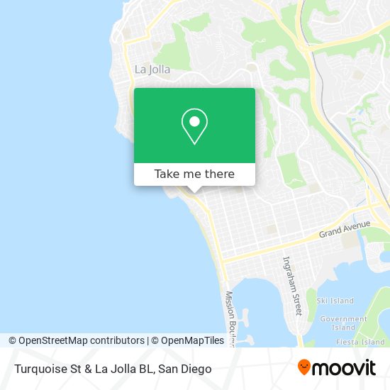 Mapa de Turquoise St & La Jolla BL