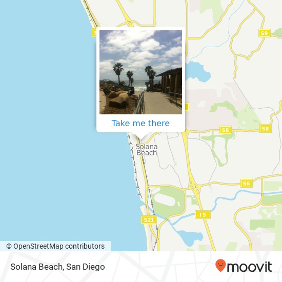 Solana Beach map