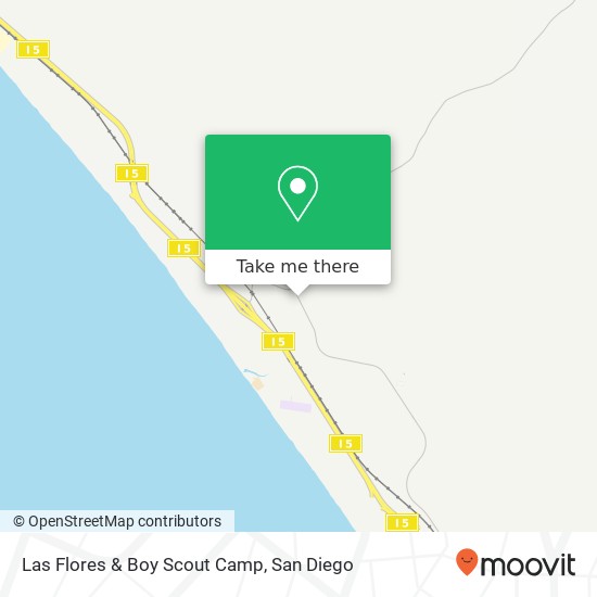 Las Flores & Boy Scout Camp map