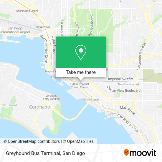 Greyhound Bus Terminal map