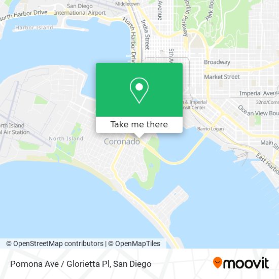 Pomona Ave / Glorietta Pl map