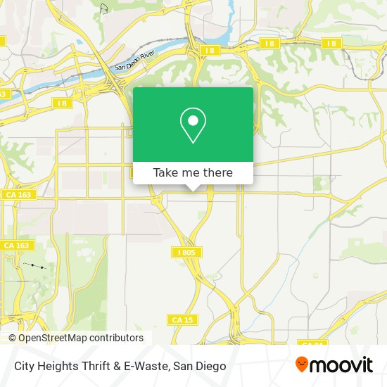 City Heights Thrift & E-Waste map