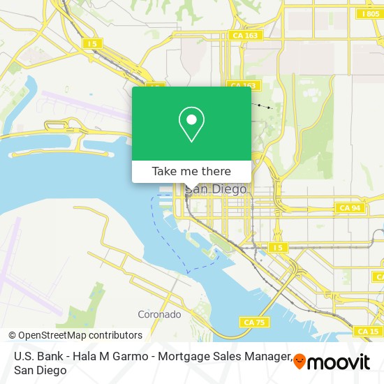 Mapa de U.S. Bank - Hala M Garmo - Mortgage Sales Manager