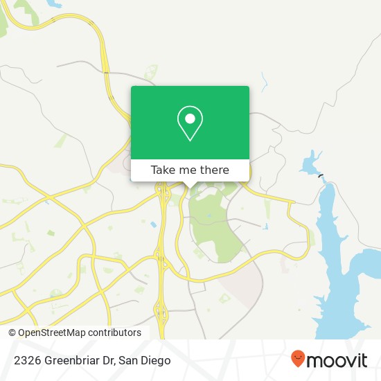 Mapa de 2326 Greenbriar Dr