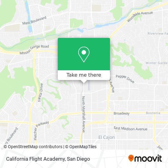 California Flight Academy map