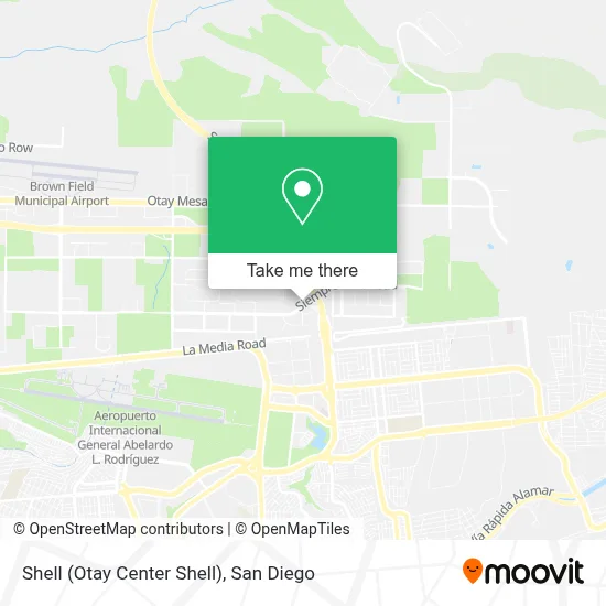 Shell (Otay Center Shell) map