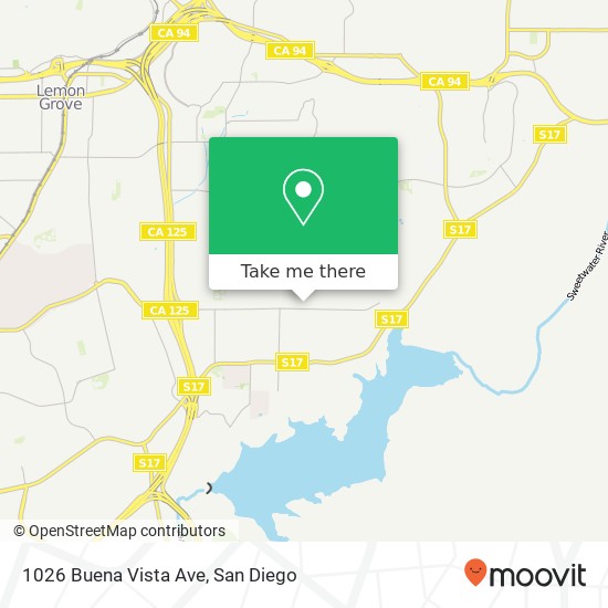 1026 Buena Vista Ave map