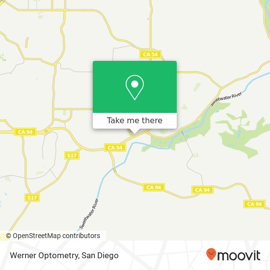 Werner Optometry map