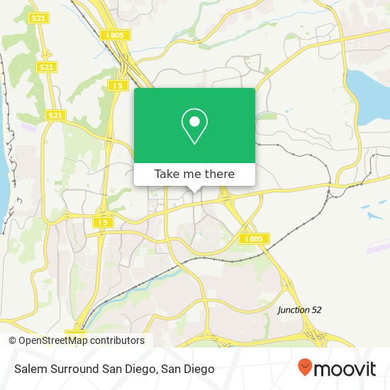 Mapa de Salem Surround San Diego