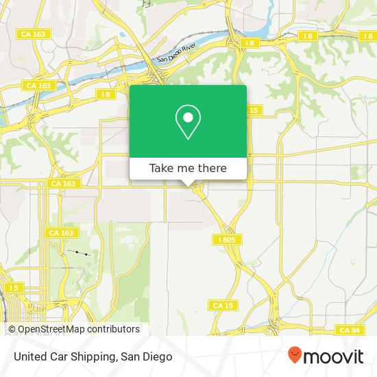 Mapa de United Car Shipping