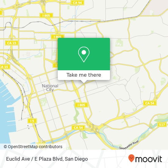 Euclid Ave / E Plaza Blvd map