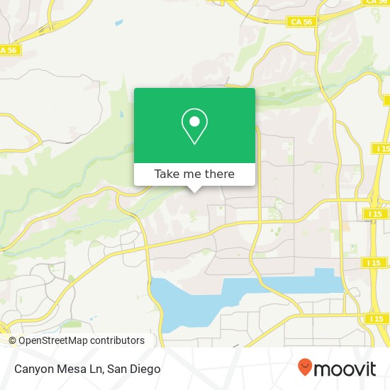 Canyon Mesa Ln map