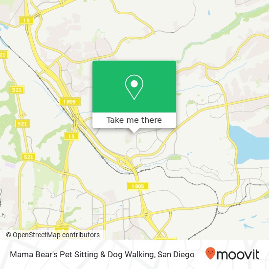 Mapa de Mama Bear's Pet Sitting & Dog Walking