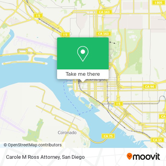 Carole M Ross Attorney map