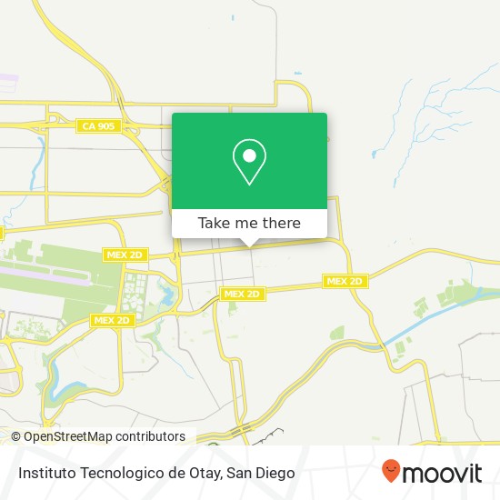 Instituto Tecnologico de Otay map