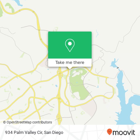 Mapa de 934 Palm Valley Cir