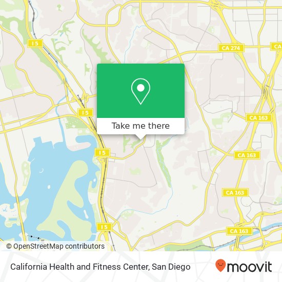 California Health and Fitness Center map