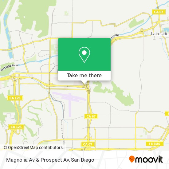Mapa de Magnolia Av & Prospect Av