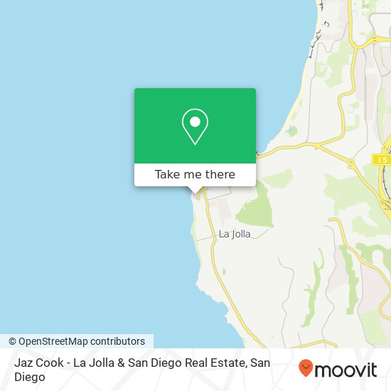 Mapa de Jaz Cook - La Jolla & San Diego Real Estate