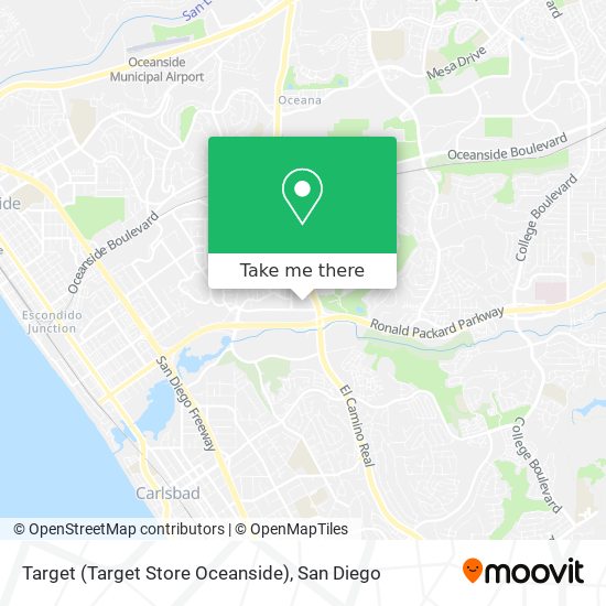 Mapa de Target (Target Store Oceanside)