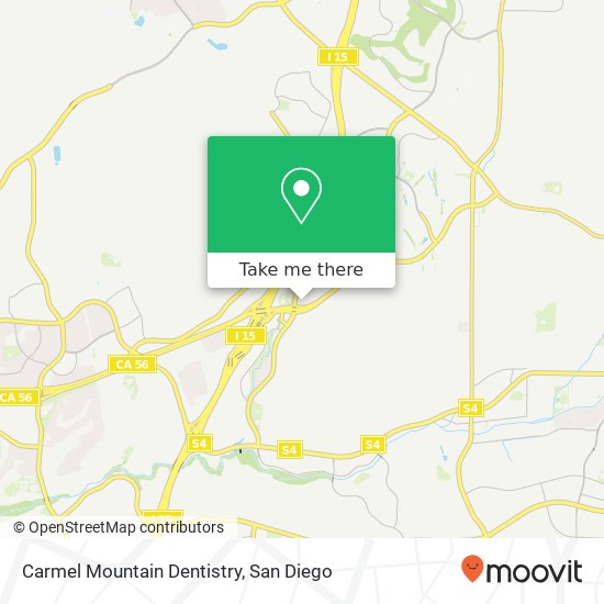 Mapa de Carmel Mountain Dentistry
