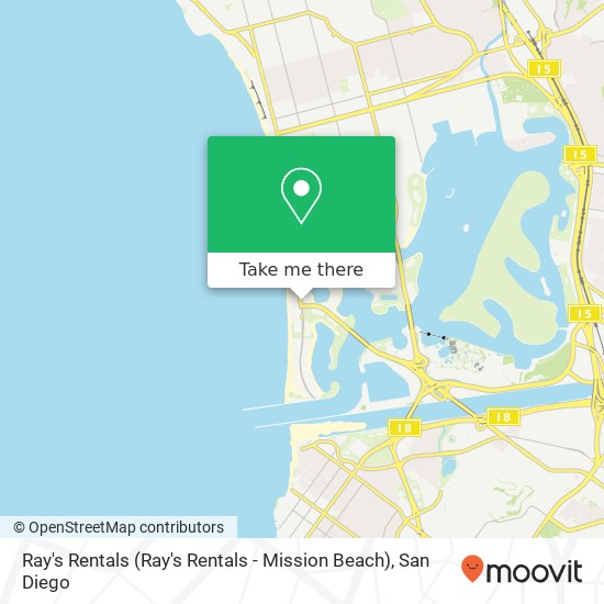 Ray's Rentals (Ray's Rentals - Mission Beach) map