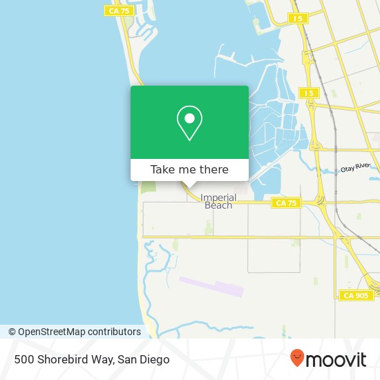 Mapa de 500 Shorebird Way