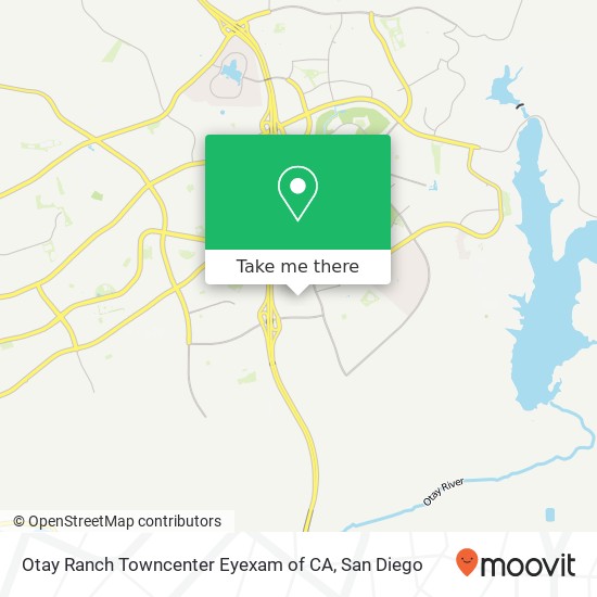 Mapa de Otay Ranch Towncenter Eyexam of CA