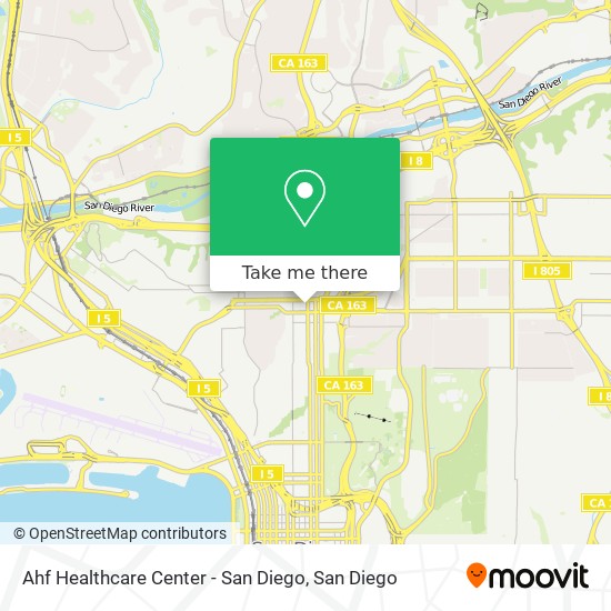 Ahf Healthcare Center - San Diego map