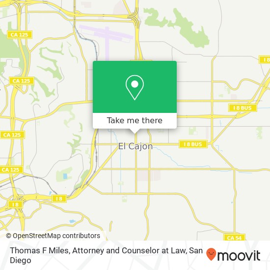 Thomas F Miles, Attorney and Counselor at Law map