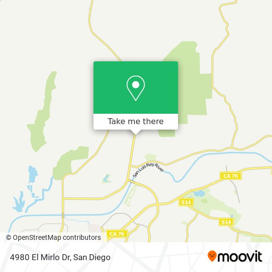 4980 El Mirlo Dr map