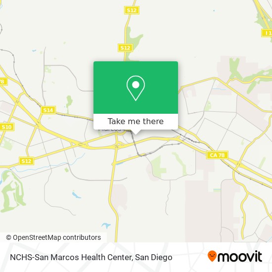 Mapa de NCHS-San Marcos Health Center